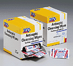 Antiseptic cleansing wipe