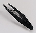 4" Tweezers, plastic, individually wrapped, one time use - 12 per bag