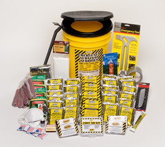 Deluxe Emergency Honey Bucket Kits  - 4 Person