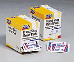 1-1/4"x2-5/8" Insect sting relief pad - 50 per box
